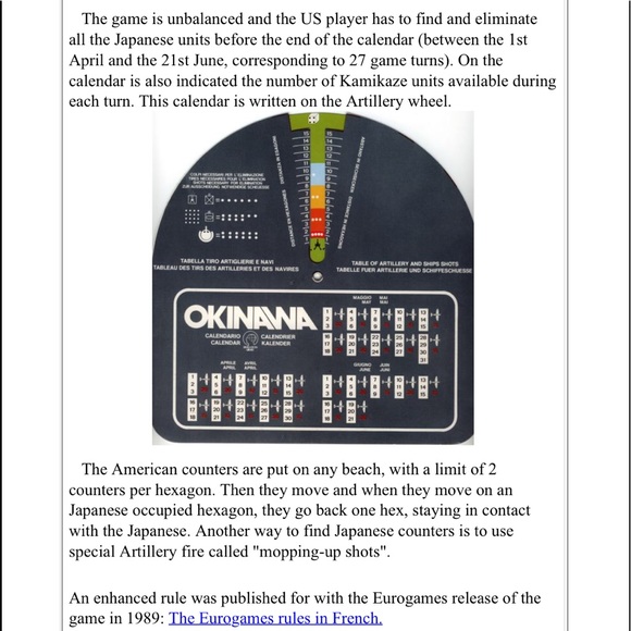 Okinawa Simulations Board game - Picture 9 of 10